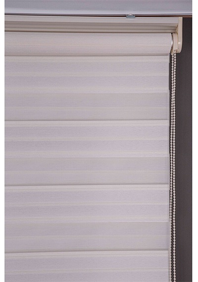 Oba Perde Keten Zebra Perde Beyaz 80 x 190