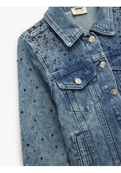 Koton Pamuklu Kapaklı Cepli Düğmeli Uzun Kollu Denim Ceket Lıght Indıgo 6wkg20014ad Açık Mavi Koton Pamuklu Kapaklı Cepli Düğmeli Uzun Kollu Denim Ceket Lıght Indıgo 6wkg20014ad Açık Mavi