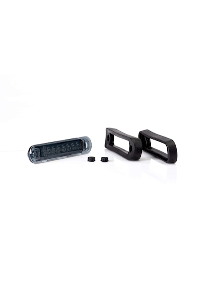 Frıstom Ft-073 Dark Long 8 Ledli Pozisyon Lamba Ledli Turuncu 12v - 36v 0,15 Mt Siyah Lastik Contalı