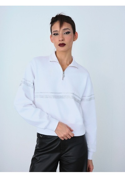 LOFT Oversize Kadın Sweatshirt Lf2037231 Q1.v1 Beyaz