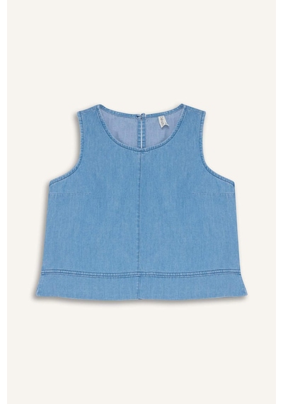 DeFacto Kız Çocuk Kolsuz Jean Bluz E6194A825SMNM28