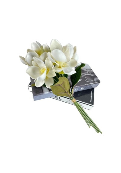 Yapay Çiçek Manolya Letex Eva Magnolia 33Cm Beyaz Krem