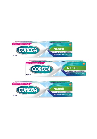 Naneli Süper Protez Yapıştırıcı 40 Gr X3 Adet