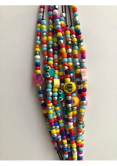 5 Adet Karışık Model Fimo Bileklik Çok Renkli