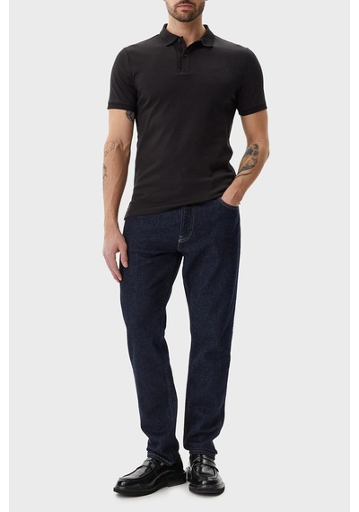 Calvin Klein Erkek Polo Yaka T Shirt K10k114135 Beh Siyah SIYAH