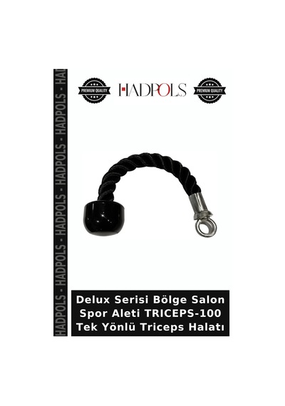 Delux Serisi Bölge Salon Spor Aleti Trıceps-100 Tek Yönlü Triceps Halatı Çok Renkli