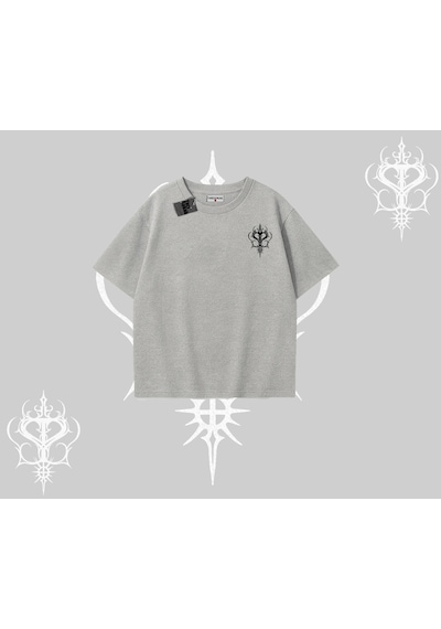 Startmore Startmore Dj Kedi Baskılı Müzik Temalı Oversize Tshirt Gri