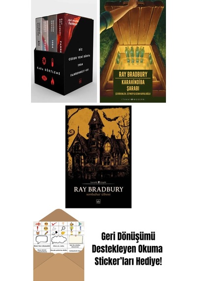Kara Dörtleme Kutu Set 4 Kitap + Karahindiba Şarabı + Sonbahar Ülkesi