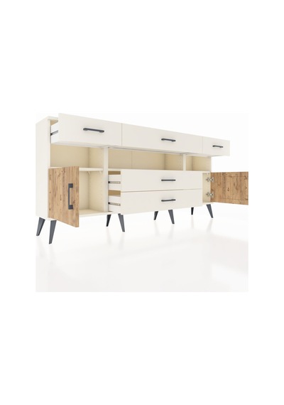 Arges Konsol 3 Raflı 5 Çekmeceli 2 Kapaklı 176x30x83 Aytaşı-çam/aytaşı Çam/aytaşı Arges Konsol 3 Raflı 5 Çekmeceli 2 Kapaklı 176x30x83 Aytaşı-çam/aytaşı Çam/aytaşı