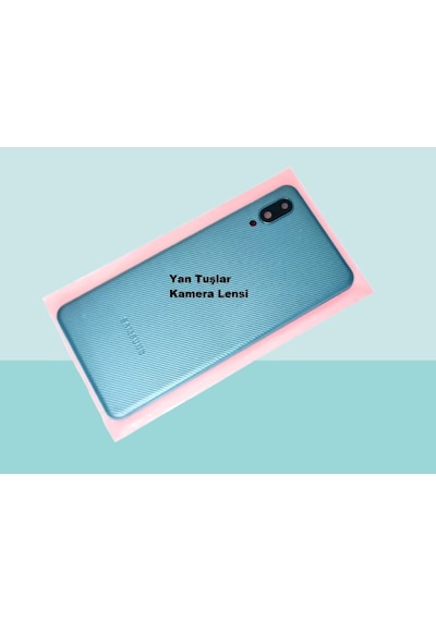 Samsung Galaxy A02 Uyumlu Full Kasa Arka Kapak Batarya Kapağı - Mavi Çok Renkli