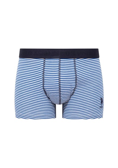 U.S. Polo Assn. U.s Polo Assn. 80504 Erkek Pamuklu 3'lü Boxer-saks&lacivert&baskılı Saks