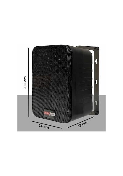 Lastvoice Black Large Paket-4 Hoparlör ve Anfi Anons Ses Sistemi