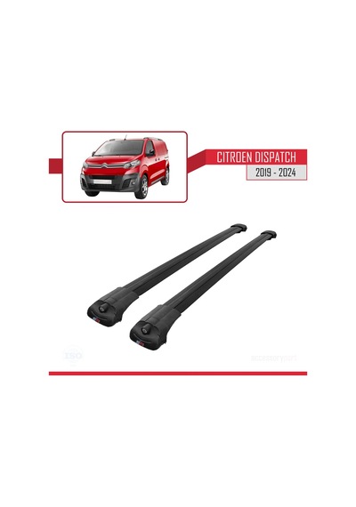 Citroen Dispatch 2019 Ve Sonrası İle Uyumlu Ace-1 Ara Atkı Tavan Barı Siyah