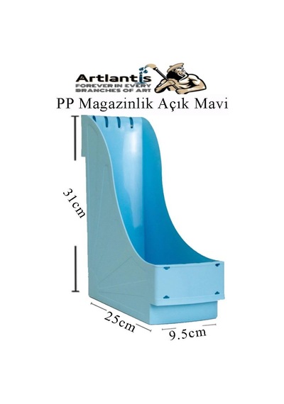Plastik Magazinlik Açık Mavi 2 Adet Plastik Kutu Klasörü Magazinlik A4 Dosya Ve Masa Düzenleyici Sınıf Ev Ofis