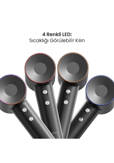 Laifen Swift 1600W 3 Başlıklı Yüksek Hızlı Saç Kurutma Makinesi
