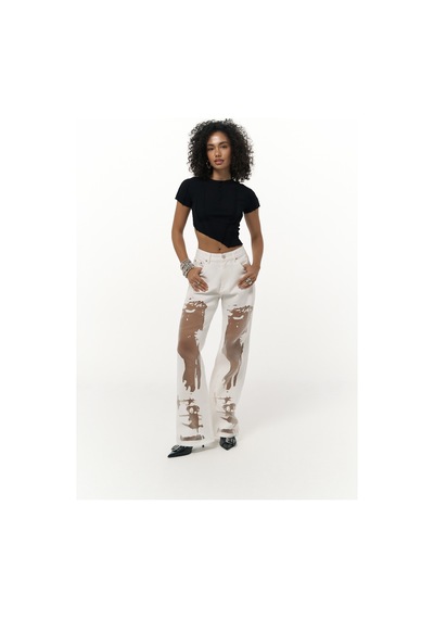 Mai Collection Mai Studios Co. Norris Asimetrik Siyah Crop Siyah