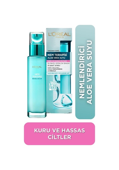 L Oréal Paris Nem Terapisi Aloe Vera Suyu Kuru Ve Hassas Ciltler Krem 70 Ml