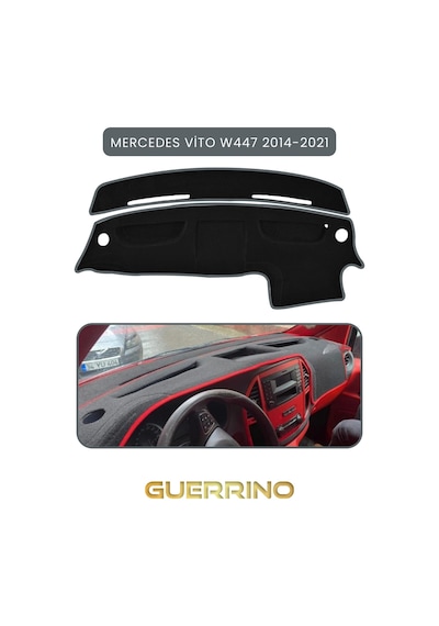 Mercedes Vito W447 2014-2021torpido Koruma Halısı Gri Kenar