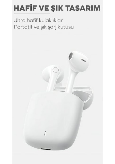 Woyax By Deji Curvy Bluetooth 5.3 HD Mikrofonlu Ultra Hafif HiFi Ses Kulak İçi Kulaklık