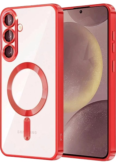 Ilkeshop Newface Samsung Galaxy Uyumlu S26 Kross Magneticsafe Kapak - Kırmızı