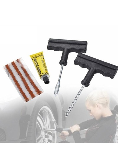 Motosiklet Ve Otomobil Lastik Tamir Kiti 6 Parça Set