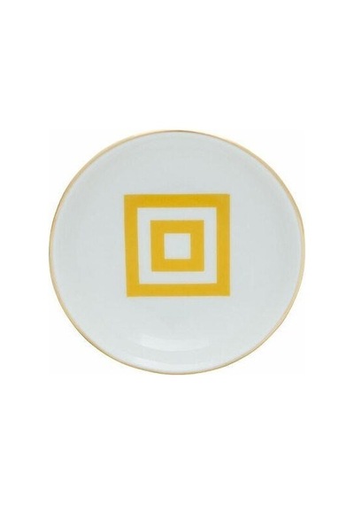 Porland Morocco Desen4 Sarı Mini Kase 10CM - 1 Düzine 12 Ade