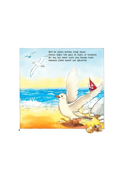 Uçmak İsteyen Küçük Martı Muti – Resimli Hikâye Kitabı / 5 yaş + -