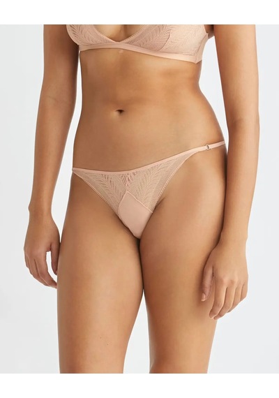 Calvin Klein Thong, Ubl Kadın Bej Tanga