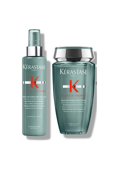 Kerastase Genesis Homme Erkekler İçin Yoğunlaştırıcı Şampuan 250 ML + Sprey 150 ML