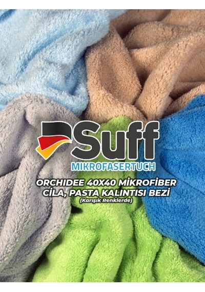 SUFF Orchidee 40x40cm Mikrofiber Bez (Karışık Renklerde)