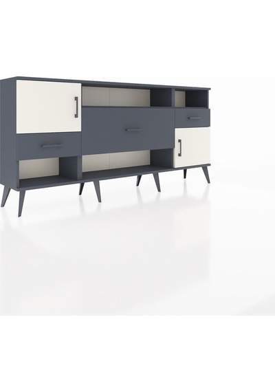 Arges Konsol 3 Raflı 3 Çekmeceli 2 Kapaklı 176x30x83 Antrasit-aytaşı/antrasit Aytaşı/antrasit Arges Konsol 3 Raflı 3 Çekmeceli 2 Kapaklı 176x30x83 Antrasit-aytaşı/antrasit Aytaşı/antrasit