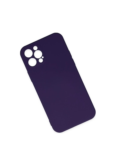 Cosmotex Newface Apple iPhone Uyumlu  12 Pro Max Kılıf Nano İçi Kadife Silikon - Mor