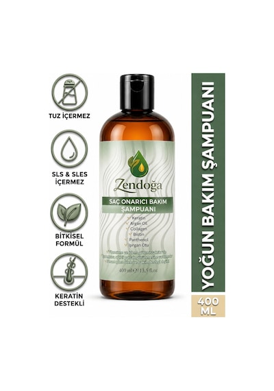 Zendoğa Yoğun Keratin & Kolajen Kompleks Onarıcı Şampuan 400 ML