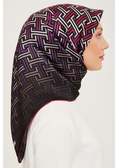 Armine Twill İpek Eşarp 23ka9011 8 53 Siyah