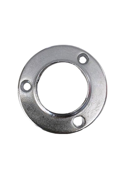 Yuvarlak Lüks Askı Borusu Flanşı Dolap Ve Mobilya Boru Flanşı Metal Boru Çapı:25mm 2 Adet Krom