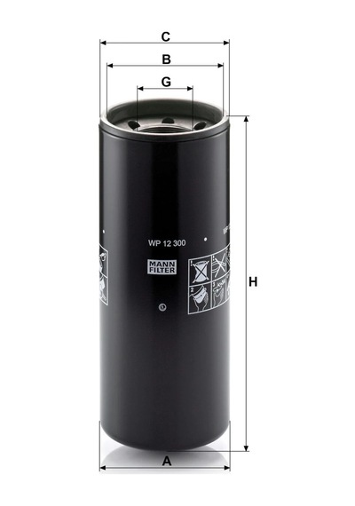 Wp 12 300 - Yağ Filtresi - Mann Fılter