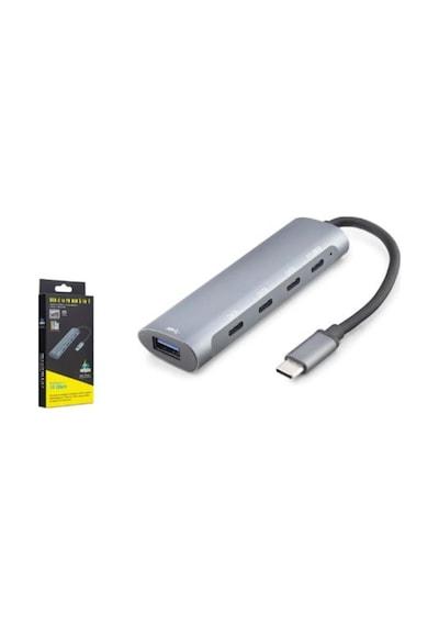 Hadron Hdx7895 Type-c 3.2 Gen2 Pd Hub 5 Port 10 Gbps 100w Gri