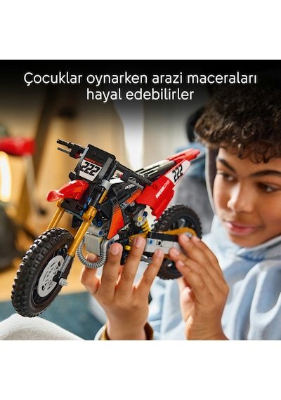 LEGO® Technic Ducati Desmo450 MX Factory Motosiklet 42238 - 10 Yaş ve Üzeri için Süspansiyon İçeren Oyuncak Yapım Seti (457 Parça)