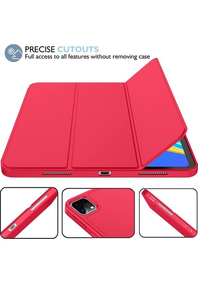 Apple Uyumlu iPad, Pro 12.9 3. Nesil Kılıf Kalem Bölmeli Smart Case A1876