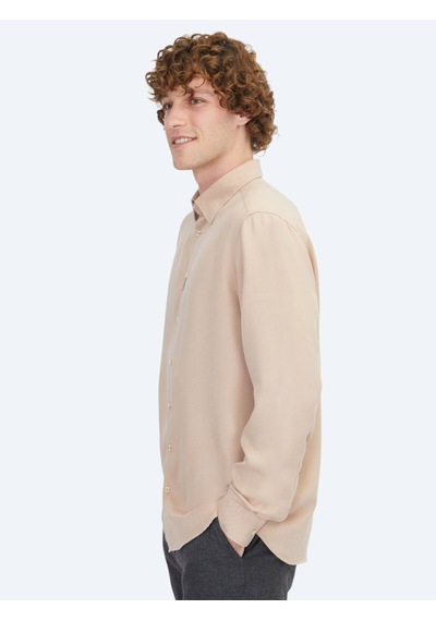 Kip Somon Regular Fit Dokuma Casual Gömlek Somon