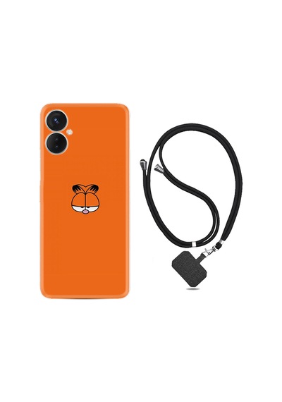 Tecno Spark 9T Kılıf İpli Boyun Askılı Desenli Silikon Garfi 1733