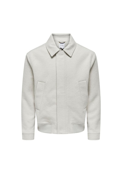 Only & Sons Gri Erkek Mont Onswayne Wool Bomber Otw