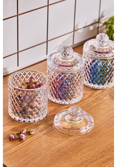 Karaca  Robby Lüsterli 3'lü Baklava Desenli Baharat Takımı 350 Ml