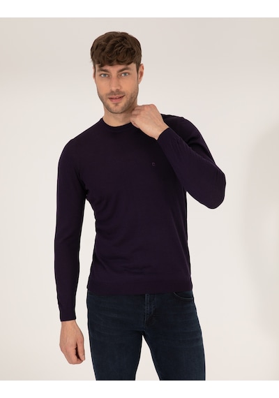 Pierre Cardin Erkek Mor Kazak /triko 50257301-vr038 Mor