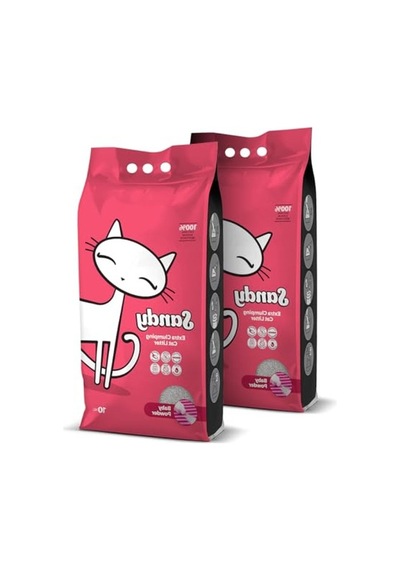 2x10kg Bebek Pudrası Kokulu Topaklanan Kedi Kumu