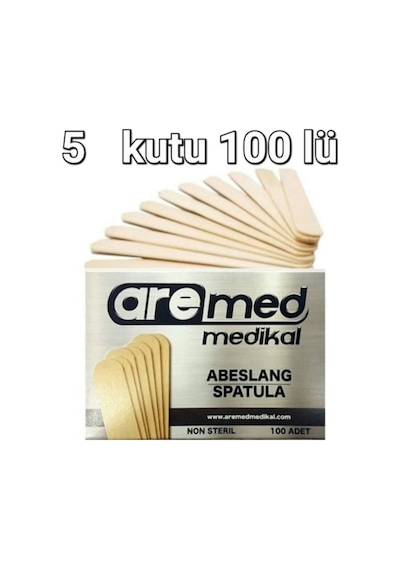 Abeslang Spatula Dil Basacağı 5X100 Adet Abeslang Spatula Dil Basacağı 5X100 Adet