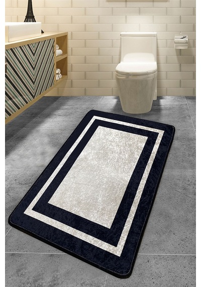 Chilai Home Black Frame 70x120 Cm Banyo Halısı Djt Renkli