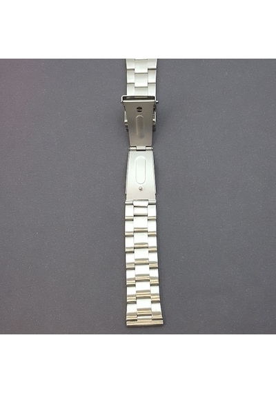Çelik Metal Kol Saat Kordonu Yandan Basma Anahtarlı 24 Mm (C-03)