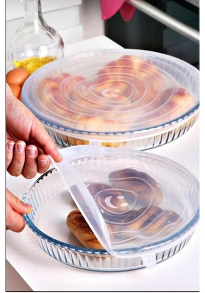Streç Kapak 6adet Plastik Çok Renkli Diğer