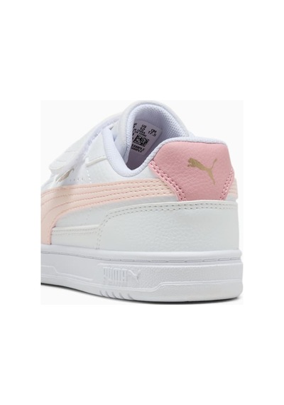Puma Caven Çocuk Spor Ayakkabı Cırt Cırtlı Rahat Günlük Sneaker Beyaz/pembe